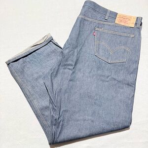 Levi's Original 501 Jeans Bootcut Blue Denim Classic Straight Button Fly - 54X32
